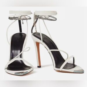 Iro Suede Heels with Turquoise Accents